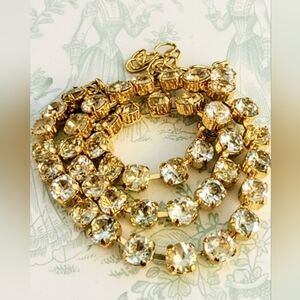 45 Total Carat (TCW) Genuine Prasiolite Green Amethyst in Gold Plated Necklace